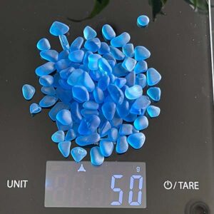 Tumbled Glass Blue Bulk Scale