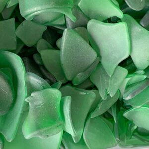 emerald green sea glass bulk