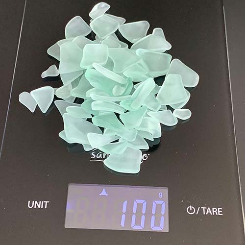 Tumbled Glass Sky Blue Pieces in Bulk - Love Sea Glass