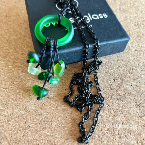 Green Fairy - Green Sea Glass Necklace - lsg